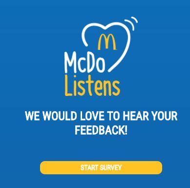 mcdolisten survey|McDonald's Restaurant Listening .